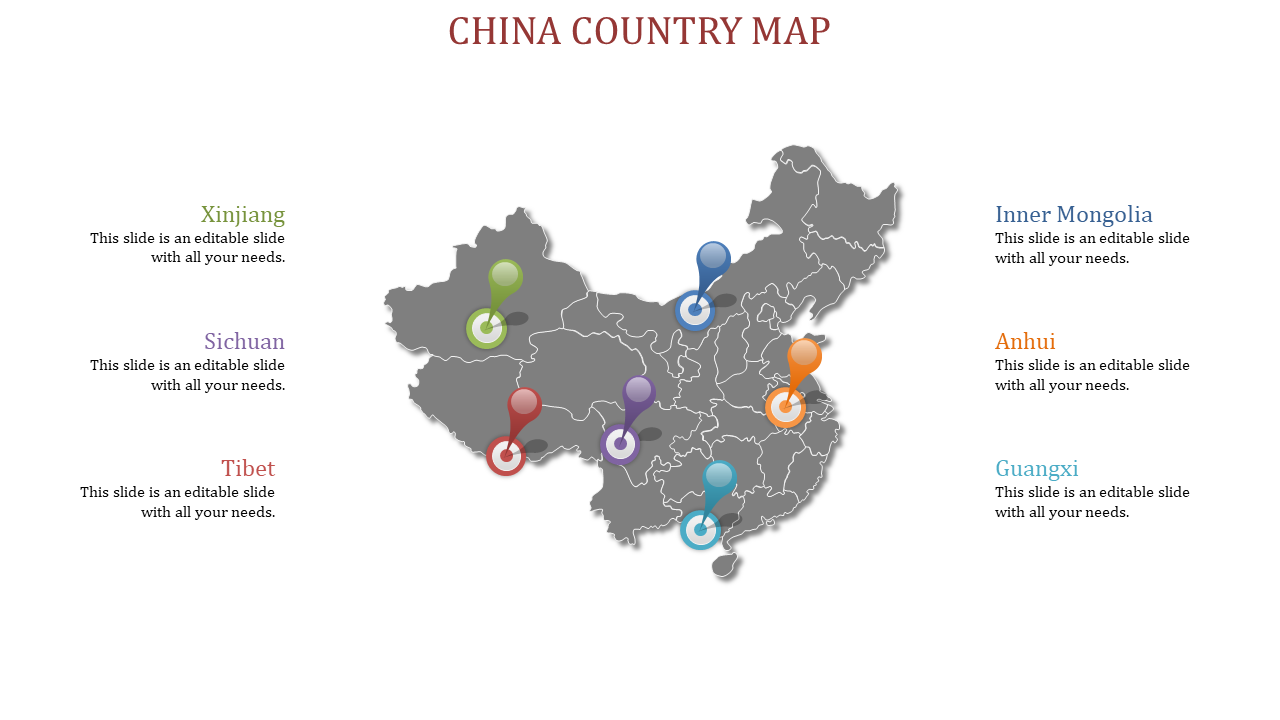 China Map PowerPoint Slides Design